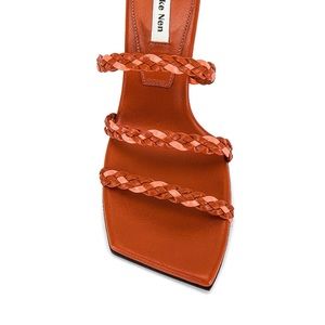 Reike Nen Cinnamon Colored French Braid Sandal Heel size 38/8